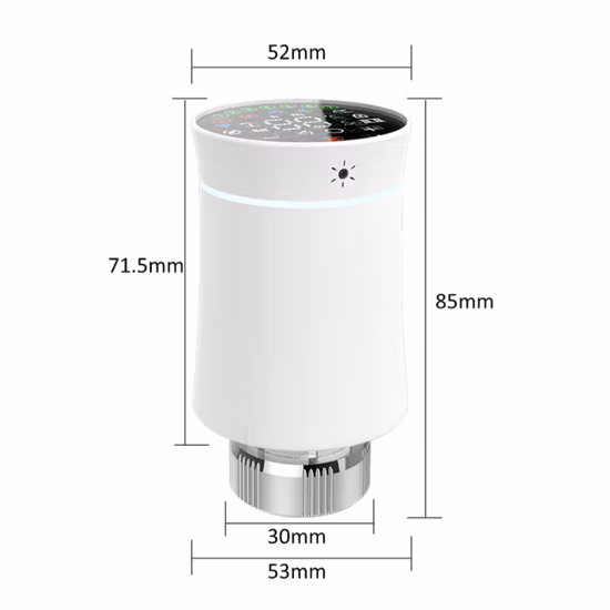 Tuya Zigbee Smart Radiator Valve Trv Battery Type Water Heating Smart Thermostatic Radiator Valves