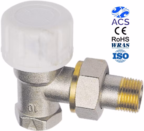 Ifan Angle Type Female Thermostatic Radiator Valve with White Handle