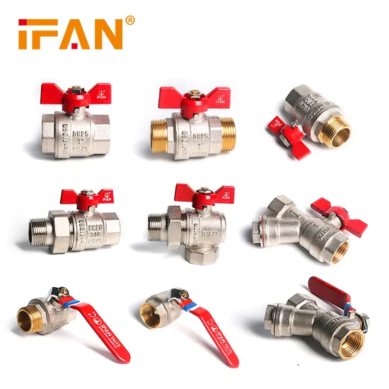 Ifan Custom Wholesale Brass Fittings Union Angle Valves Thermostatic Radiator Valve 