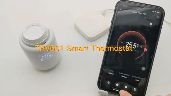 Battery Power WiFi Zigbee Tuya Smart Room Heating Thermostatic Radiator Valve Trv Thermostat 