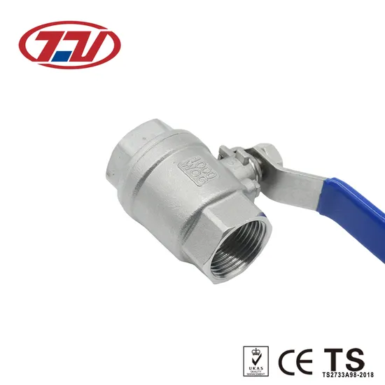 Stainless Steel Industrial/Economical Female Thread 2PC Ball Valve for Radiator Tank 