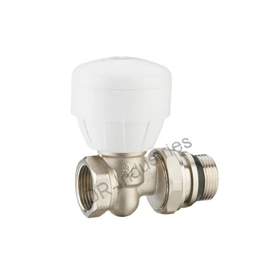 China Manufacturer Angle Type Brass Thermostatic Radiator Valve 