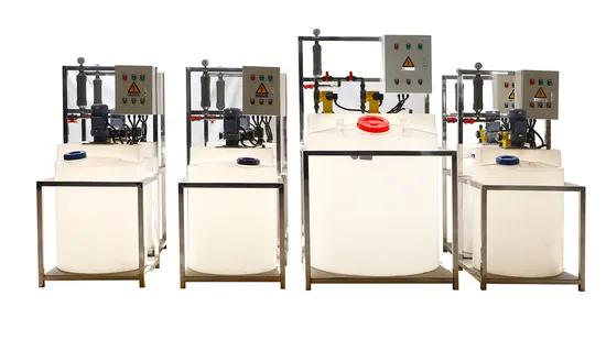 Automatic Chemical Polymer Powder Water Storage Tank Chlorine Flocculant Mixing and Dosing System for Wastewater Treatment Dosing Machine 