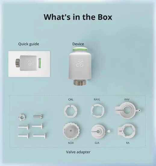 Digital Thermostatic Radiator Valve with Smart Heating Technology 